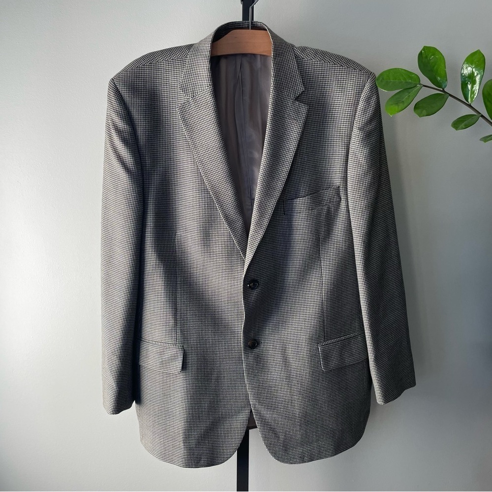 Moores Silk Wool Sports Coat Blazer Suit Jacket Austin Reed Mens Size 42R